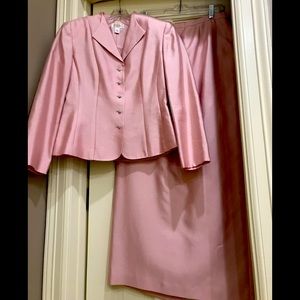Evening, wedding, or formal event lined jacket with long matching skirt.